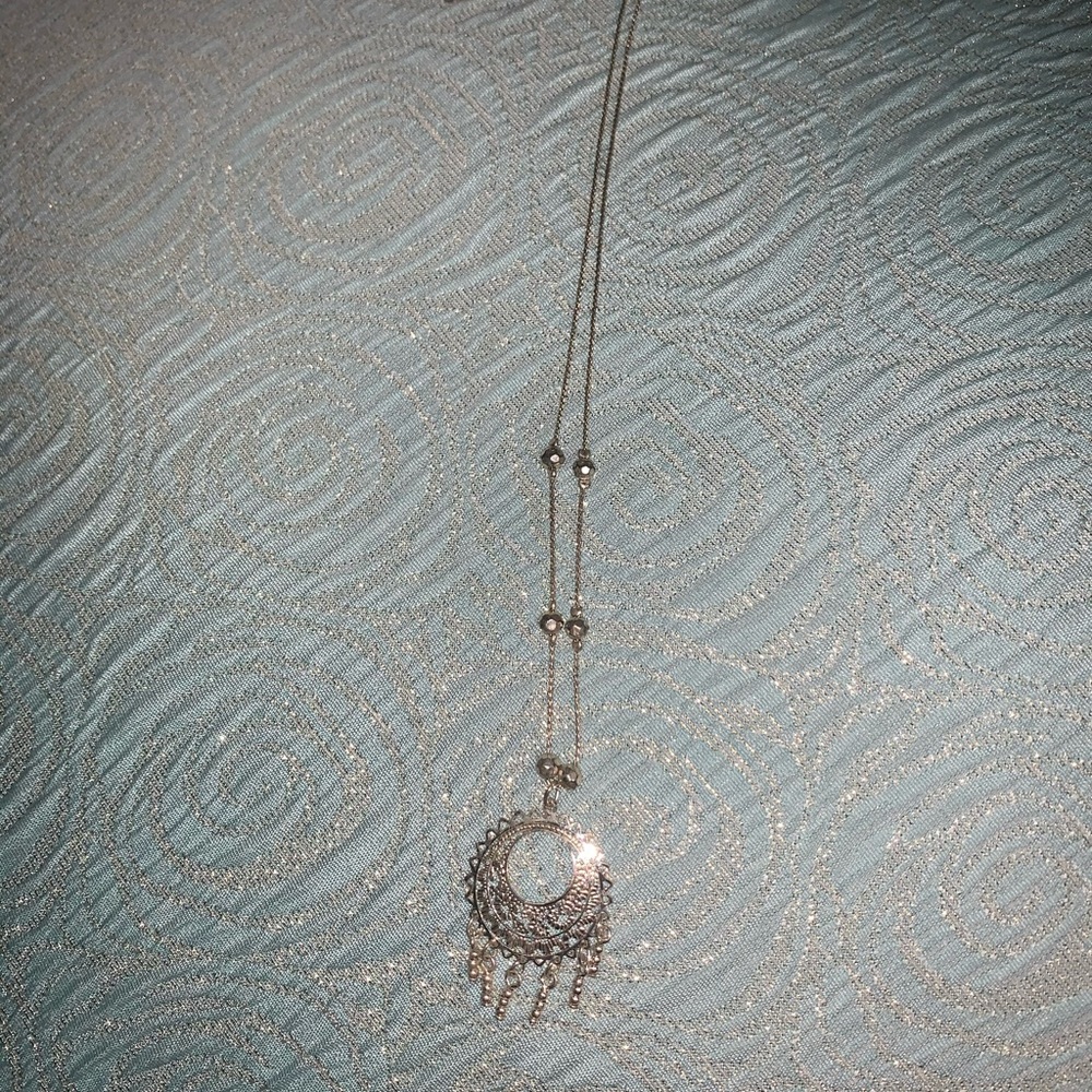 Silver Dream Catcher Necklace